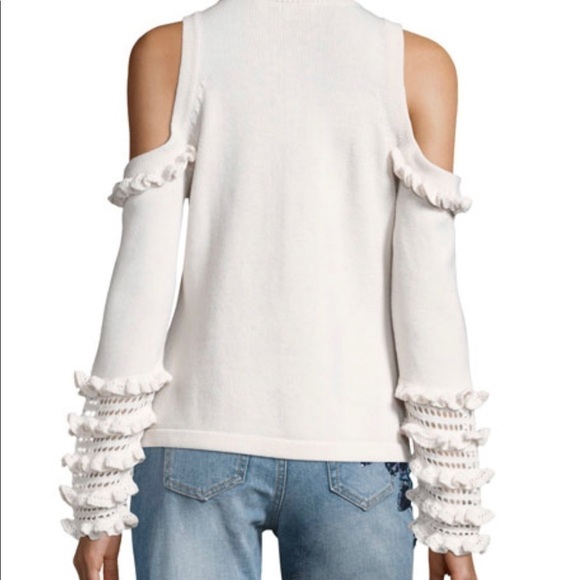 Jonathan Simkhai merino wool crotchet sweater - Picture 2 of 8